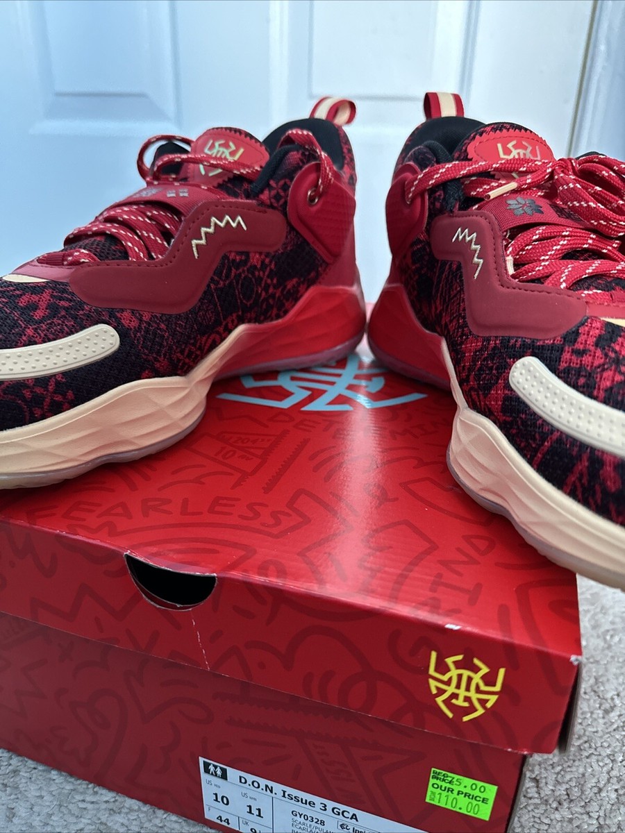 Adidas D.O.N Issue 3 GCA Chinese New Year Red Black Shoes  display picture 2