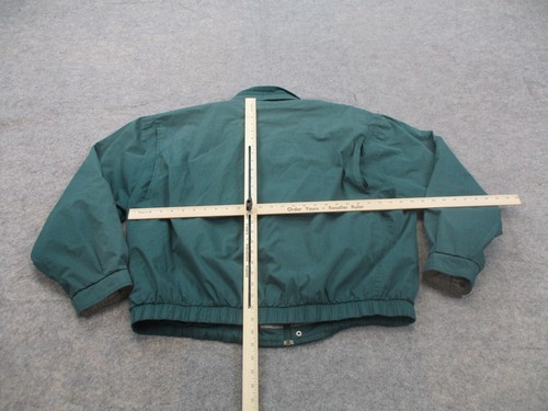 Members Only Jacket Mens 2XL XXL Green Bomber Coat Full Zip Adult 90s Mariner - Picture 5 of 8
