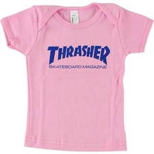 Thrasher Magazine Mag Logo Pink Infant Short Sleeve T-Shirt 6-12 Months - Small