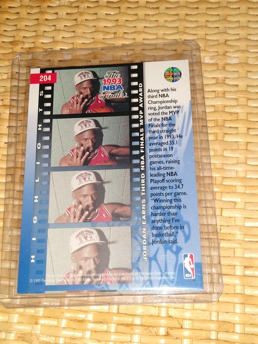 1993-94 Upper Deck - The 1993 NBA Finals Michael Jordan #204