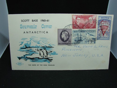 SCOTT BASE ANTARCTICA ROSS DEPENDENCY 1960 SOUVENIR COVER ! ag58