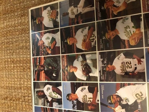 1991 Oakland A's Framed Mother's Cookies Card Set 28 Players McGwire Canseco Eck - Picture 3 of 8