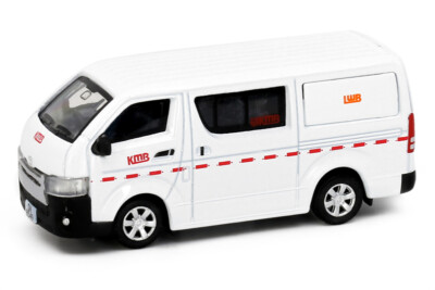 tiny Toyota Hiace KMB Hong Kong 限定版 Tiny 1:64 Scale Toyota Hiace Van H.K. KMB White Diecast