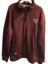 COWBOY HARDWARE MEN'S 1/4 ZIP KNIT PULLOVER SIZE EXTRA LARGE