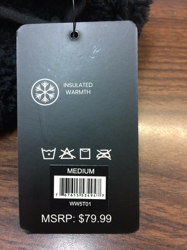 Chaqueta de lana BSP para mujer Sherpa con cremallera completa, negra, mediana - Imagen 5 de 5