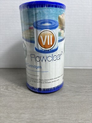 New Bestway Flowclear VII Replacement Pool Spa Filter Cartridges 2pk Sealed