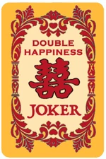 Mah Jongg Jong Mahjong 10 Joker Stickers Happiness - Set #066  **Free Shipping**