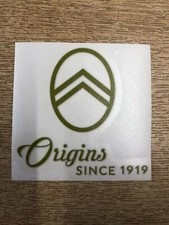 CITROEN CENTENERY ORIGINS STICKER/DECAL x2