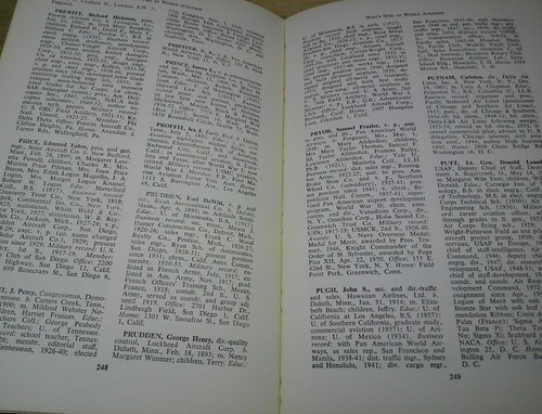 Hardcover Who's Who in World Aviation Volume One 1955 Vintage Flugzeugbesitzer - Bild 8 von 12