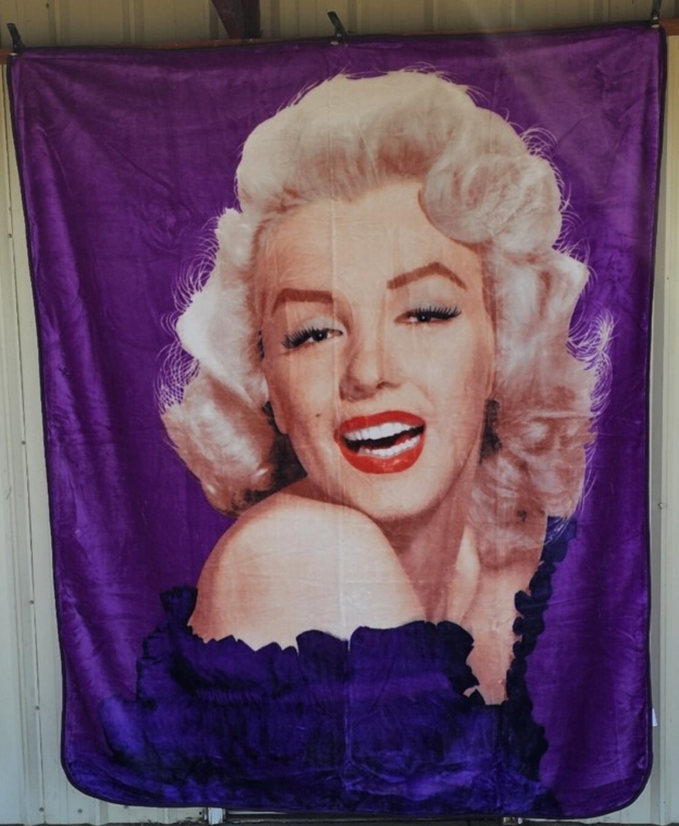 MARILYN MONROE MOVIE STAR ACTRESS MODEL QUEEN SIZE BLANKET