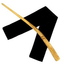 14" Hand Carved Almond Wood Scorpius Magic Wizard Wand Wicca Pagan w/ Free Bag