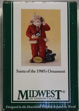 Midwest Of Cannon Falls Santa Of The 1980's Ornament 4" Holiday Figurine