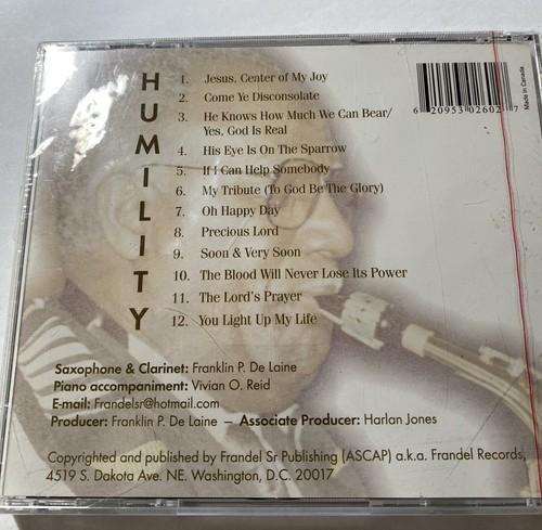 Franklin Delaine Humility Cd New Sealed Free Shipping. - Picture 4 of 4