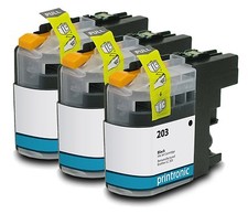 Ink Cartridge for Brother MFC-J5520DW Brother MFC-J4320DW Brother LC203 B 3PK