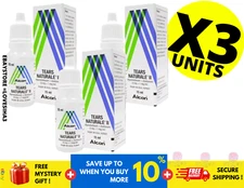 3 X Alcon Tears Naturale II 15ml Lubricant Soothing & Moisturizing Eye Drops