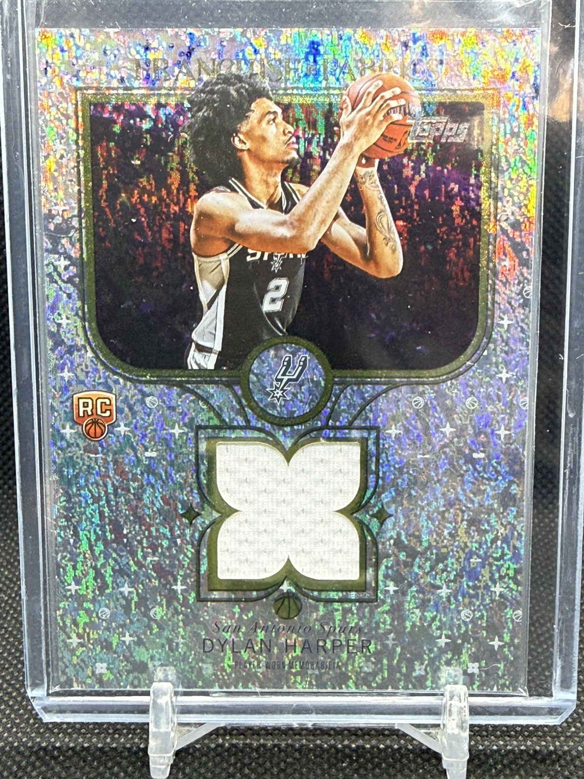 2025-26 Topps Dylan Harper Franchise Fabrics Rookie Patch Holo Foil RC Spurs