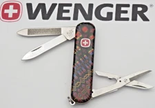 Vintage 1990's WENGER Swiss Army Knife SNIFE Series 65mm Esquire PARADISE Handle
