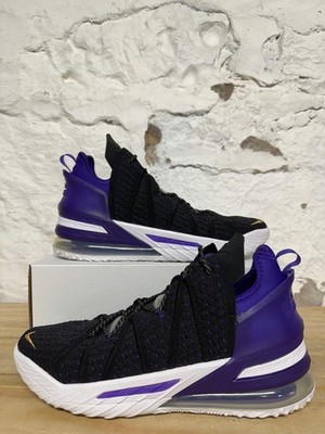 Nike LeBron 18 'Lakers' Men's Size 13 Pre-owned Sneakers CQ9283-004