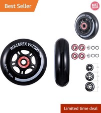Ultra Quiet 80mm Roller Blade Wheels with Bea...