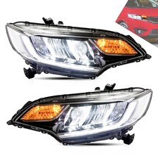 Pair Vland Full Led Headlights For Honda Fit 2014-2020 Front Lamps Assembly Lhd Pair Vland Full Led Headlights For Honda Fit 2014-2020 Front Lamps Assembly Lhd