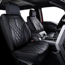 Silverado Sierra Seat Covers, Napa Leather, for 2019-2026 Chevy Silverado GMC...