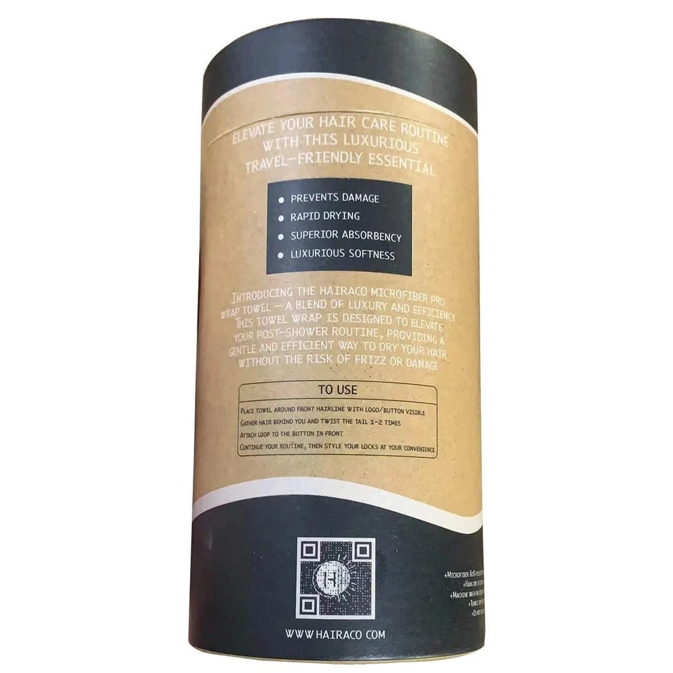 Microfiber Pro-Wrap Hair Towel, Super Absorbent, Quick Drying, Turban, Women - Image 3 of 4