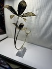 HUMMINGBIRD Unique Brass W/Marble Bottom Art VG 14.5”x 11” Free Standing VG — photo 6