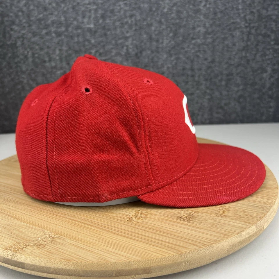 Gorra de Colección 1993-96 Cincinnati Reds Ajustada 7 1/4 Nueva Era Lana Diamante EE. UU. Foto 3 de 4