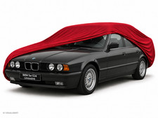 Ganzgarage Indoor Stretch Cover Carcover f�r BMW 5er E34 Limousine rot