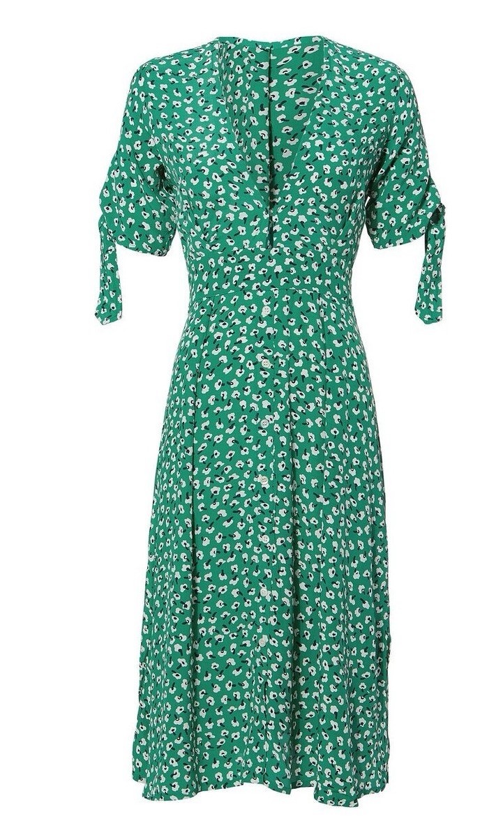 mestiza midi dress Quinn Pintuck Midi Dress 4 / CITRUS TOILE