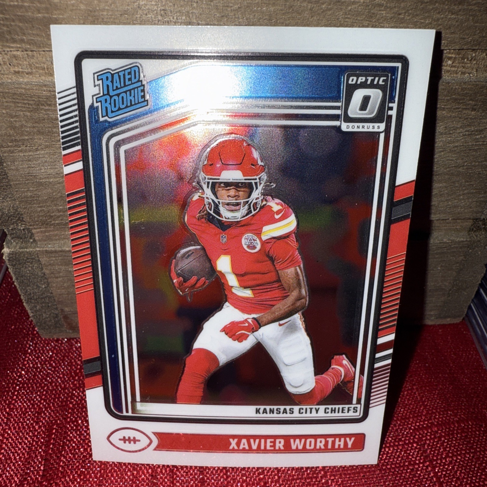 2024 Panini Donruss Optic - Rated Rookie Xavier Worthy #300 Holo Prizm (RC)