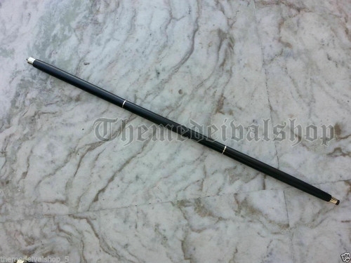 Victorian Walking Stick Cane Vintage Handle & Brass Black Wooden Vintage Style - Picture 6 of 6