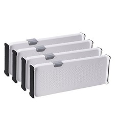 Adjustable Drawer Dividers 4 Pack Expandable Organizers for Efficient7523