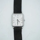 Vintage Timex Silver Tone Rectangle Stainless Steel Wristwatch - Needs Battery