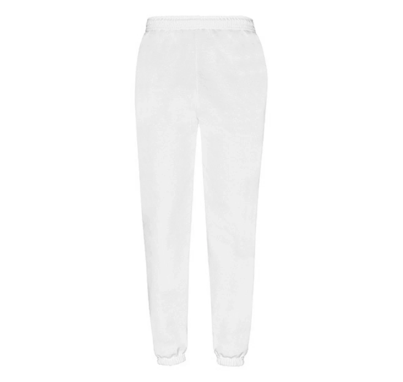 Fruit of the Loom Jogginghose für Herren und Kinder – Weiß