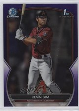 2023 Bowman Draft Chrome Purple Refractor /250 Kevin Sim #BDC-16 4pn