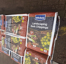 100L bags Garden Bark Chippings Decorative Mulch Landscaping Wood Chips UK Stock