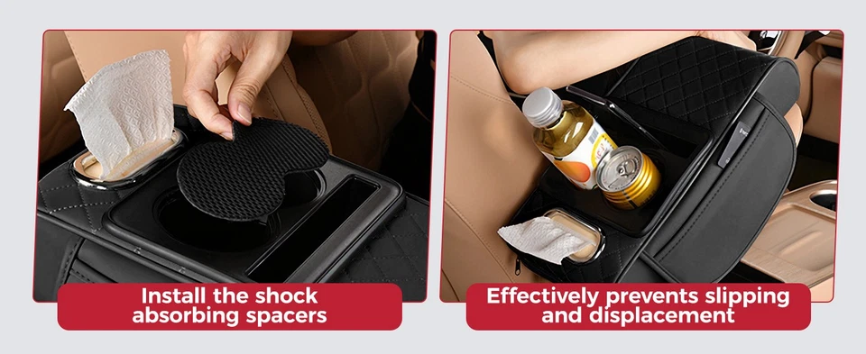 Multifunktionale Armlehnenbox tragbare Autoarmlehne Aufbewahrungsbox universal - Bild 4 von 4