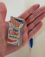 Autocollant thème Coca-Cola Diet Coke Soda réfrigérateur cigarette