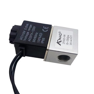 1/4 Inch NPT Electric Solenoid Valve 110 V AC Air Water 2 Way Valve Closed
