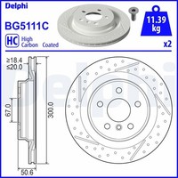 2X Delphi Bremsscheibe BG5111C FüR Mini Clubman F54 Countryman F60 Cooper ALL4