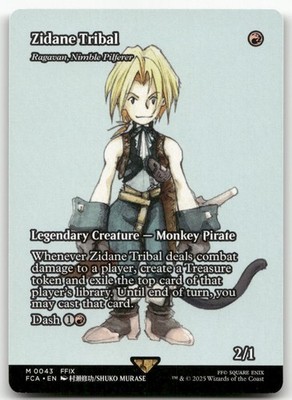 Zidane Tribal - Ragavan, Nimble Pilferer (Showcase) #43 NM Final Fantasy