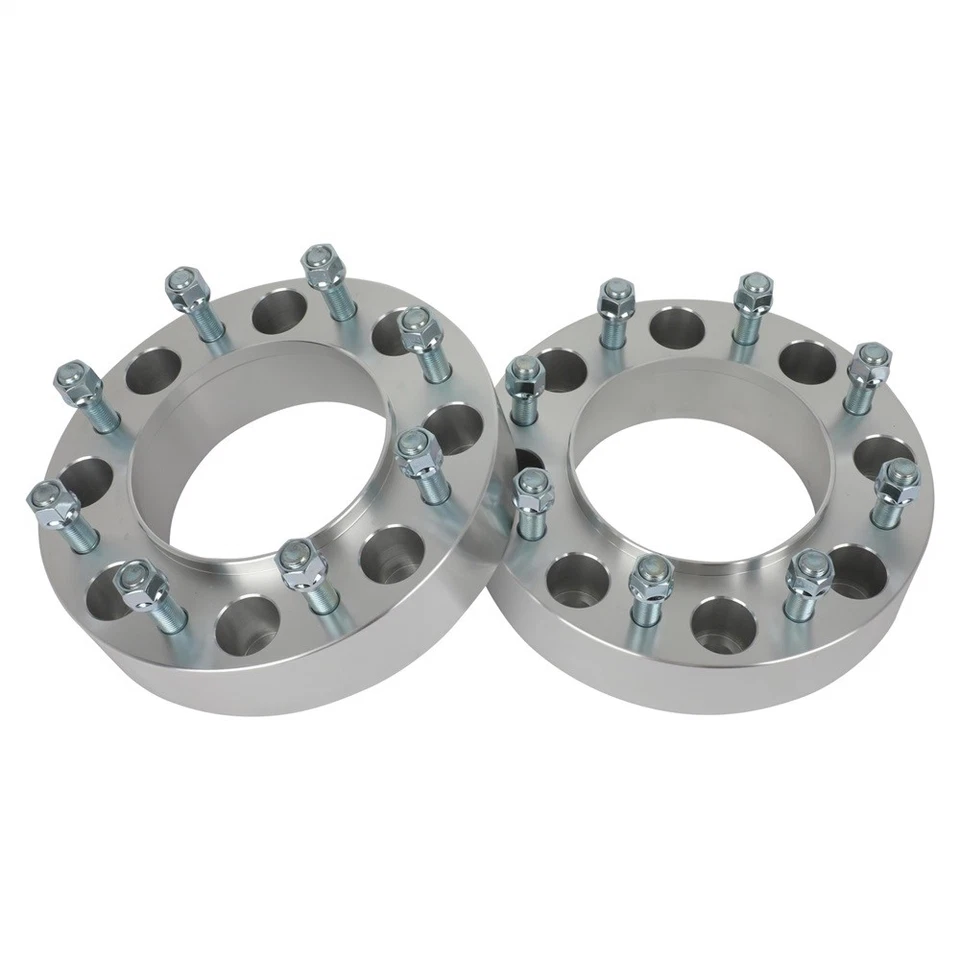 4x 2" 8x200 Wheel Spacers 14x1.5 Fits Ford F-350 Super Duty Dually Ram 3500 - Image 2 of 4