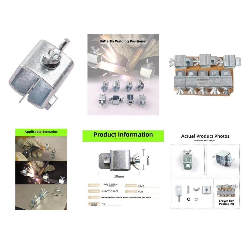 Butterfly Welding Clamps Metal Sheet Clamp Set For Precise Alignment ...