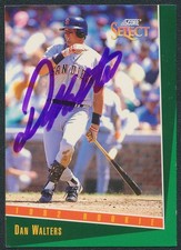 1993 SCORE DAN WALTERS PADRES ROOKIE AUTO AUTOGRAPH SIGNED BASEBALL CARD #289. rookie card picture