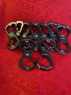 Nite Ize Black Stainless S-Biner Ahhh Bottle Opener, Keychain - BULK Lot of 11