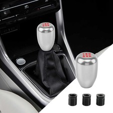 Universal Aluminum Alloy Manual Transmission Shift Knob 5-speed Color Sliver