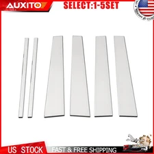 Chrome Window Pillar Post Covers For Lincoln Navigator Expedition 97-17 6-30X