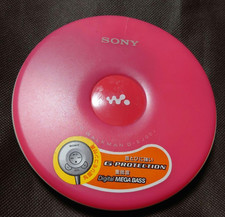 Sony D-EJ002 Walkman Portable CD Player Pink Tested Works Japan Used