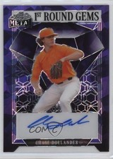 2023 Leaf Metal 1st Round Gems Purple Crystals 1/6 Chase Dollander Auto xb2